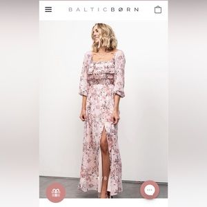 Bump Friendly Floral Pink Dress from Baltic Born. Size Small.